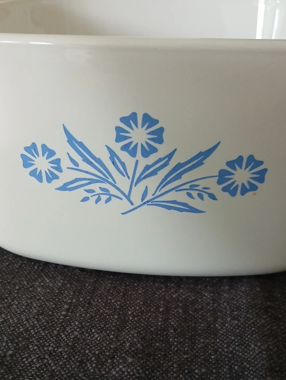 Vintage CorningWare BLUE CORNFLOWER 3 Qt Casserole A-3-B + Lid PYREX A-9-C